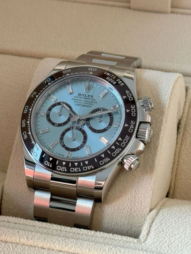 Ashcroft & Vane Meridian Chrono Platin / Blau