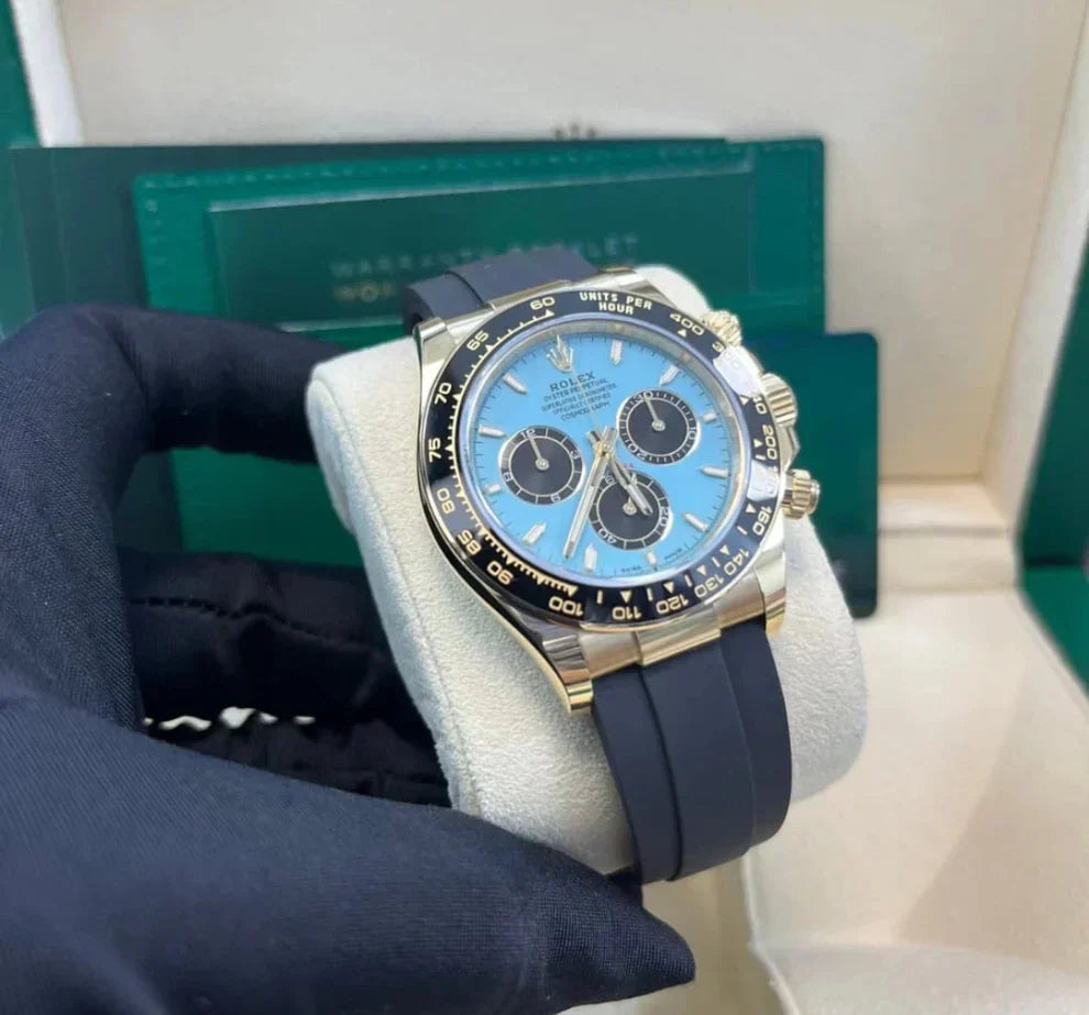 Ashcroft & Vane Meridian Chrono / Gold Blau-Türkis