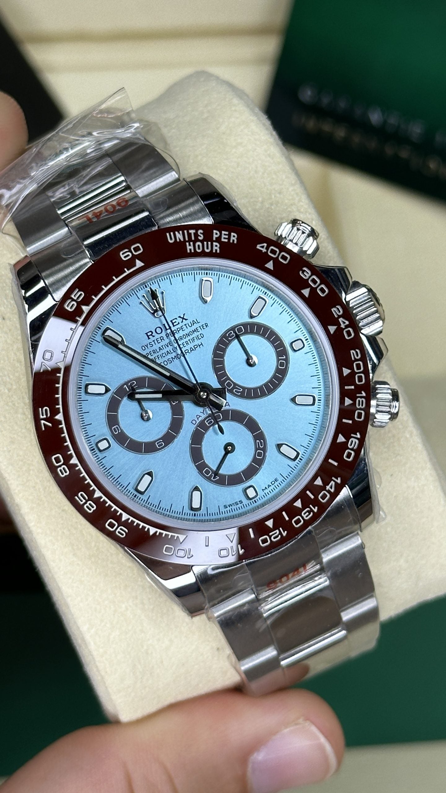 Ashcroft & Vane Meridian Chrono Platin / Blau