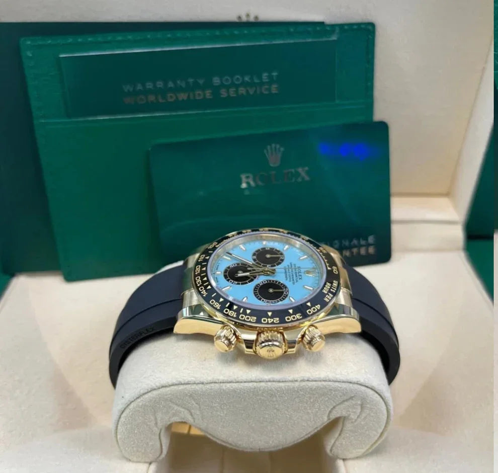 Ashcroft & Vane Meridian Chrono / Gold Azul-Turquesa