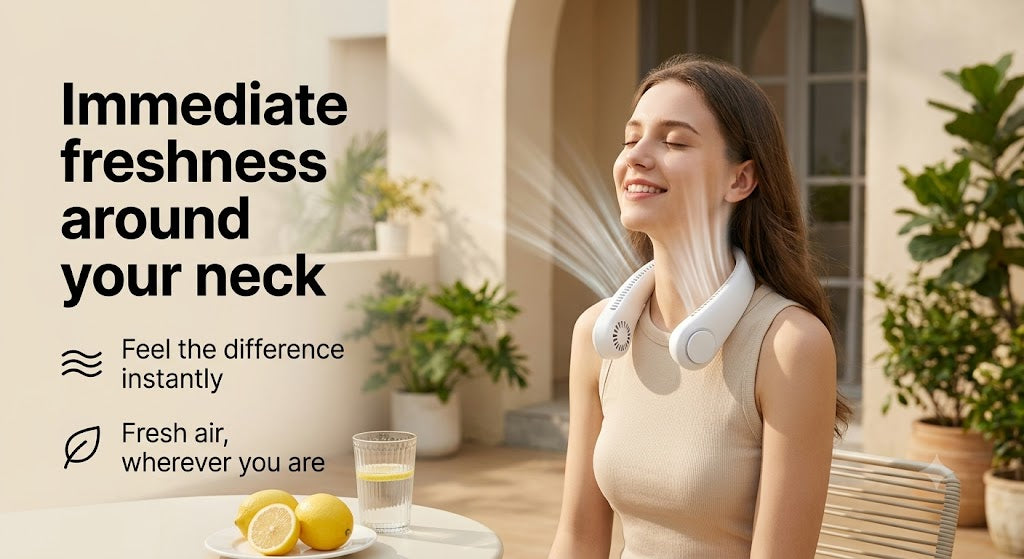 NekFan™ - Rechargeable Portable Neck Fan for Instant Cooling