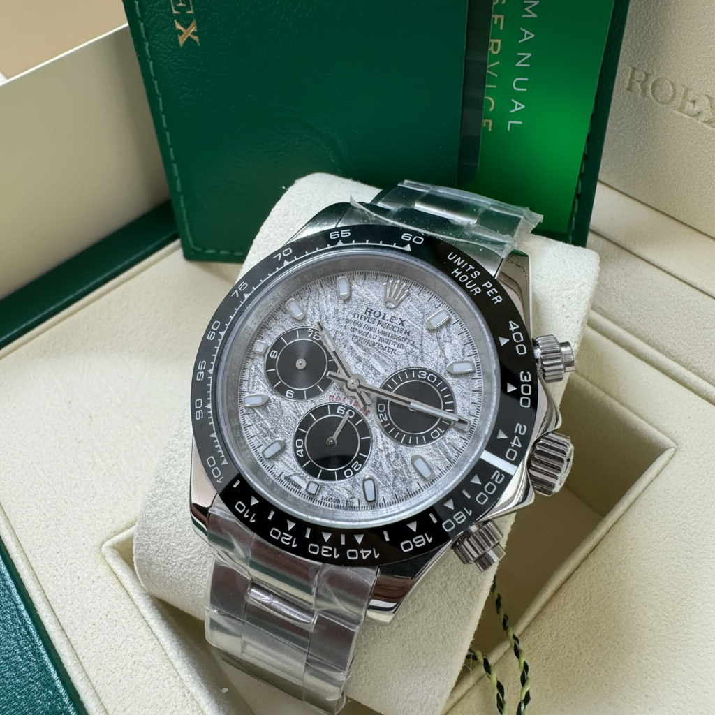 Ashcroft & Vane Meridian Chrono / Silber Meteorit