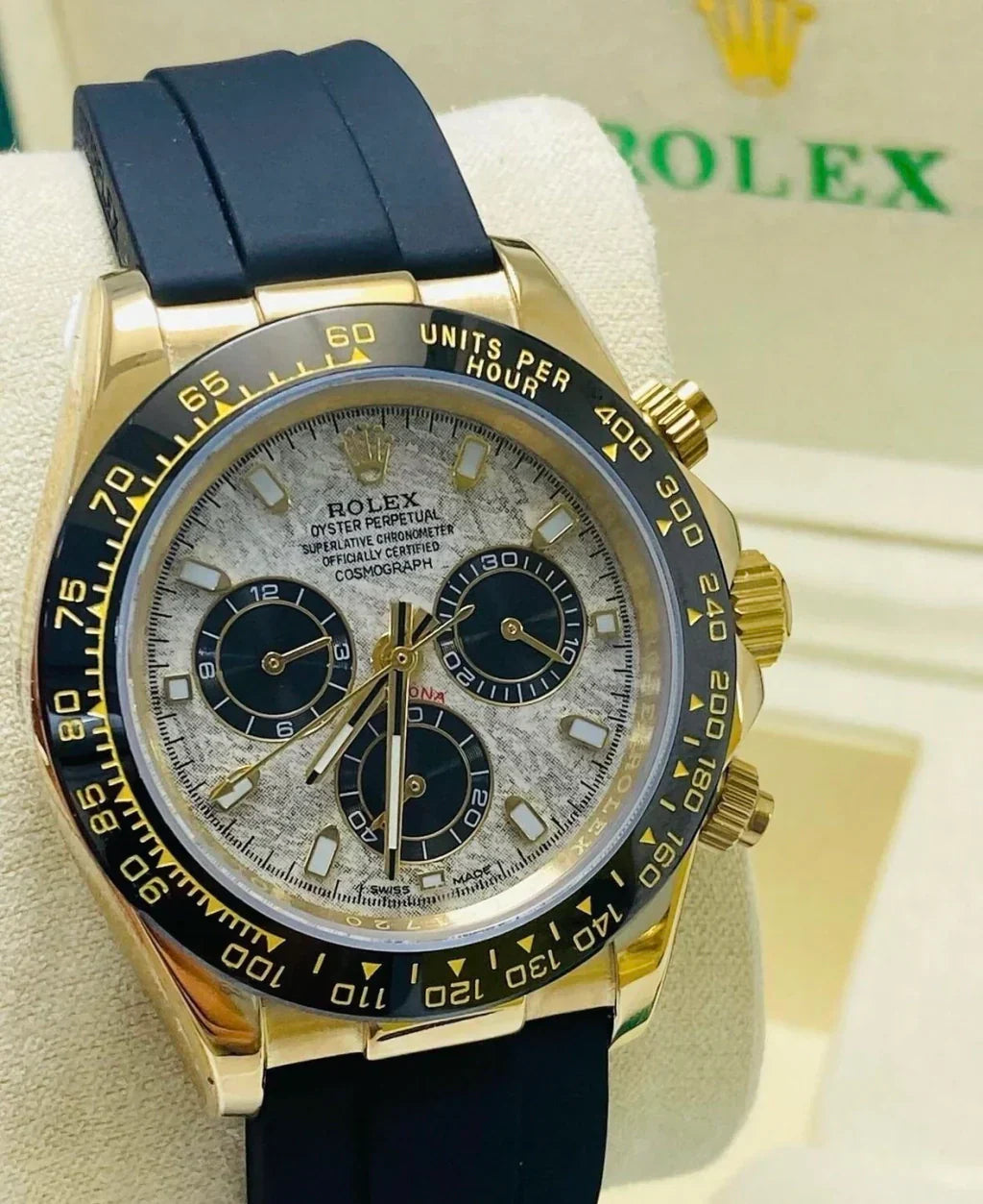 Ashcroft & Vane Meridian Chrono / Gold-Meteorit